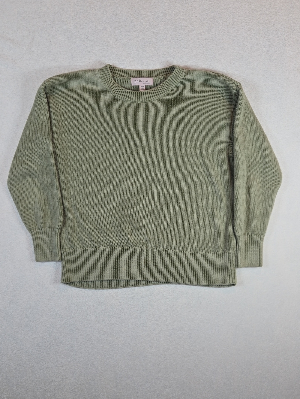 Philosophy Crewneck Sweater in Sage Green